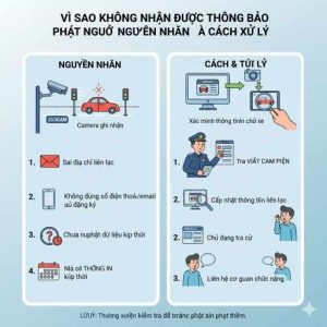 Vì sao không nhận được thông báo phạt nguội?