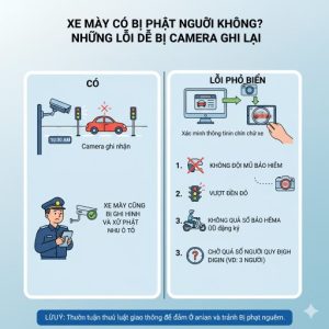 Xe máy có bị phạt nguội không? Những lỗi dễ bị camera ghi lại
