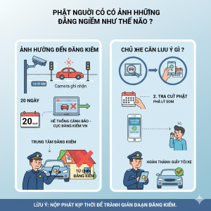 Phạt nguội có ảnh hưởng đăng kiểm như thế nào? Chủ xe cần lưu ý gì