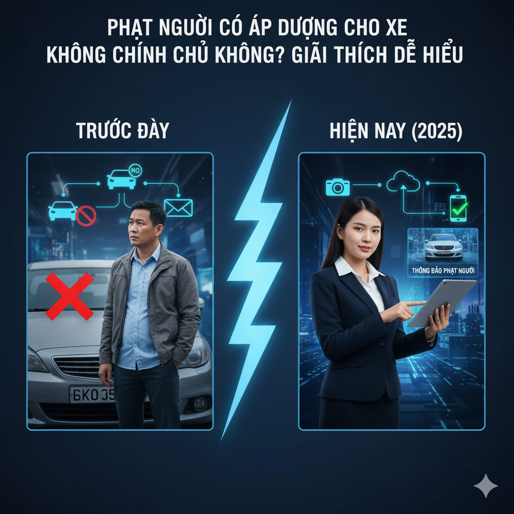 Phạt nguội có áp dụng cho xe không chính chủ không? Giải thích dễ hiểu