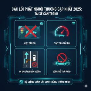 Các lỗi phạt nguội thường gặp nhất 2025 tài xế cần tránh