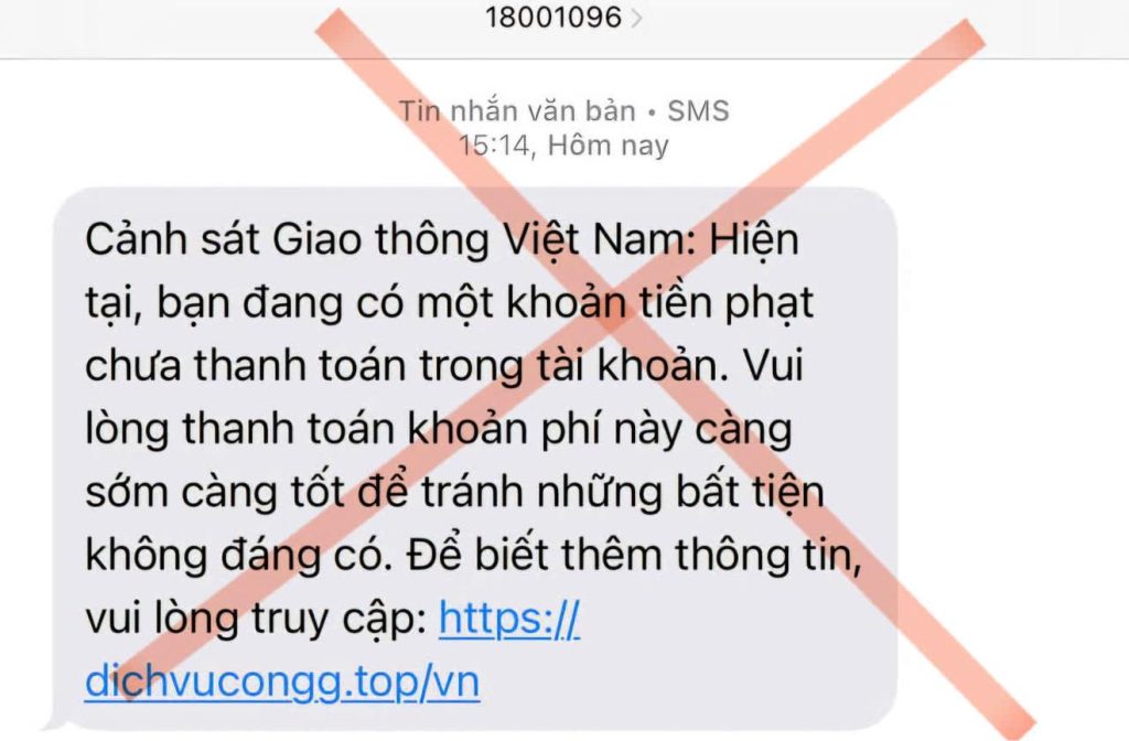 Các mẫu tin nhắn phạt nguội giả phổ biến và cách nhận diện nhanh