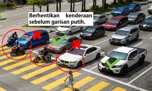 Lỗi dừng xe trên vạch trắng