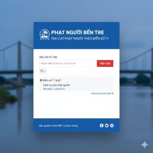 Phạt nguội Bến Tre – Tra cứu phạt nguội theo biển số 71