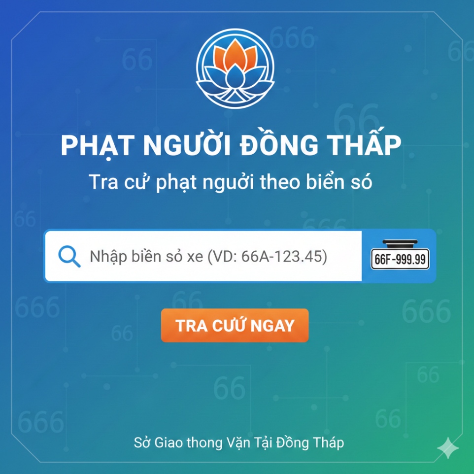 Phạt nguội Đồng Tháp – Tra cứu phạt nguội theo biển số 66 nhanh và chính xác