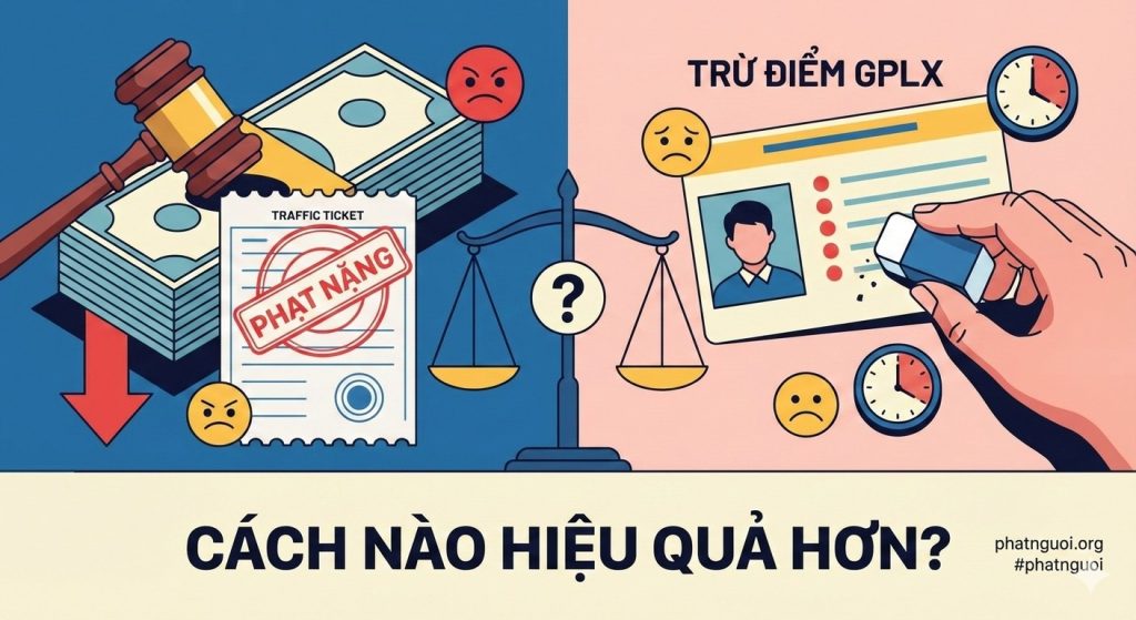 Phạt nặng hay trừ điểm GPLX – Cách nào hiệu quả hơn trong quản lý giao thông?