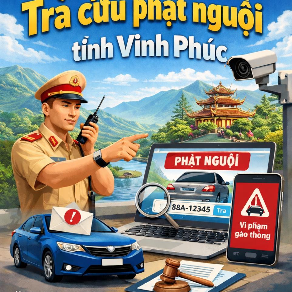 Phạt nguội Vĩnh Phúc – Tra cứu phạt nguội theo biển số 88 chính xác